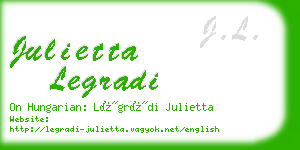 julietta legradi business card